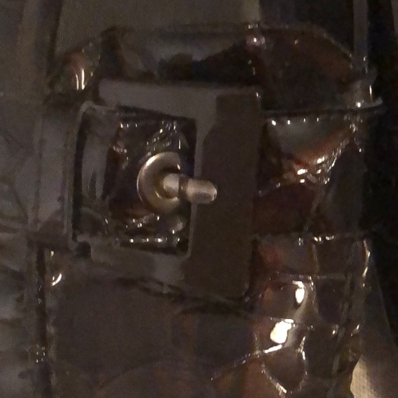 Stuart Weitzman Croc Patent Driving Mocs Shoes 4.5 - Picture 3 of 8